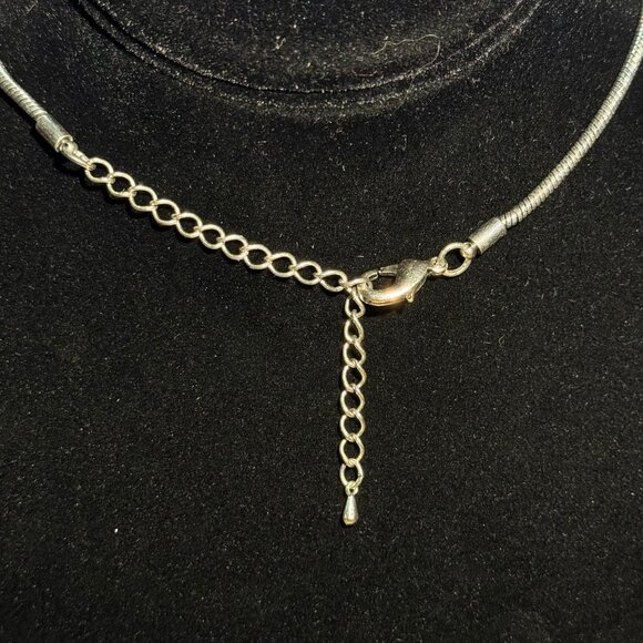 Silver-Tone Snake Chain Necklace Jewelry - Picture 3 of 5